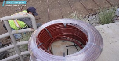 prevención de intrusión de raíces