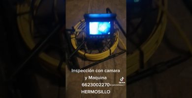 revisión de tuberías mediante cámara